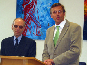 Präsident des VG, Herr Büschen und Direktor des SG, Herr Hasenpusch